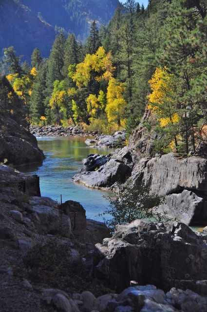 the scenery along the Animas River